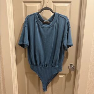Blue Short Sleeve Bodysuit